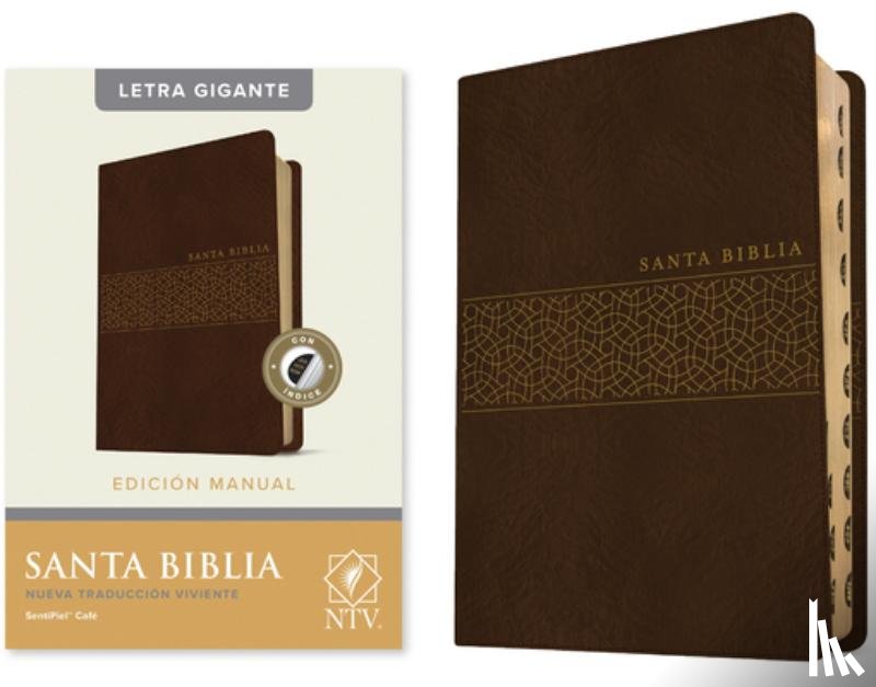 Tyndale - Santa Biblia Ntv, Edición Manual, Letra Gigante (Sentipiel, Café, Índice, Letra Roja)