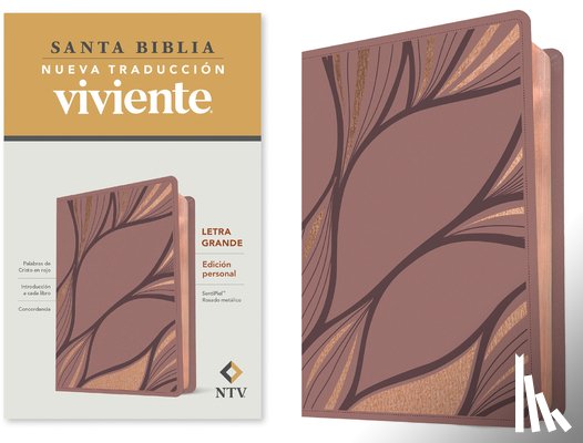 Tyndale - Santa Biblia Ntv, Edición Personal, Letra Grande (Sentipiel, Rosado Metálico)
