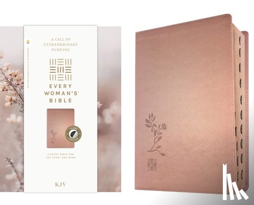 Tyndale - KJV Every Woman's Bible, Filament Enabled (Leatherlike, Rose Gold, Indexed, Red Letter)