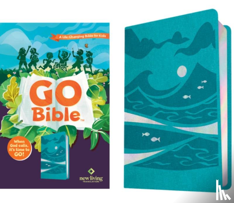 Tyndale - NLT Go Bible for Kids (Leatherlike, Teal Ocean): A Life-Changing Bible for Kids