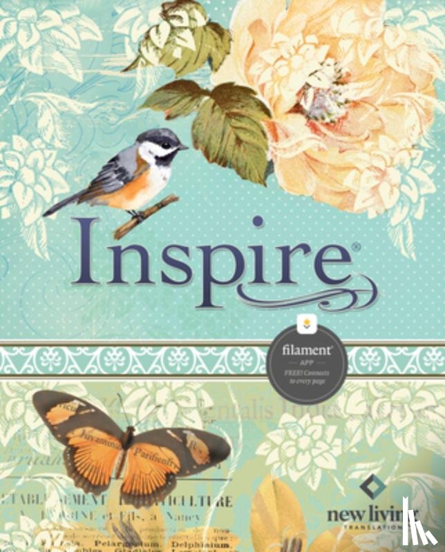 Tyndale - Inspire Bible Nlt, Filament Enabled (Hardcover Leatherlike, Aquamarine)
