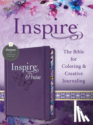 Tyndale - Inspire Praise Bible Nlt, Filament Enabled (Hardcover Leatherlike, Purple)