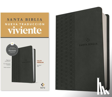 Tyndale - Biblia Valor Premium Ntv Con Filament (Sentipiel, Gris)