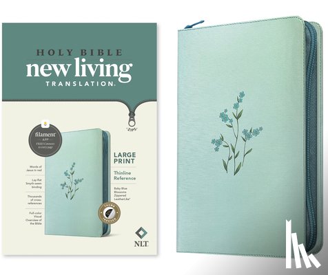 Tyndale - NLT Large Print Thinline Reference Zipper Bible
