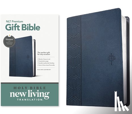 Tyndale - NLT Premium Gift Bible, Filament Enabled, Blue Cross