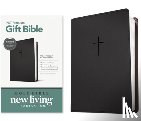 Tyndale - Premium Gift Bible Nlt, Filament Enabled (Leatherlike, Classic Black, Red Letter)