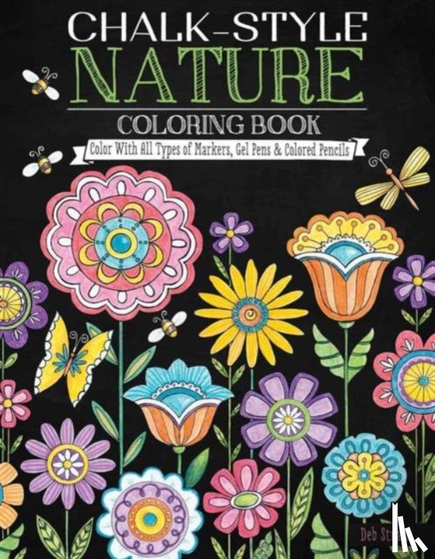 Strain, Deb - Chalk-Style Nature Coloring Book