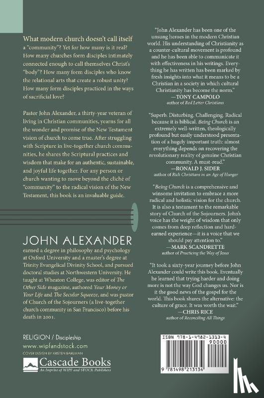 Alexander, John F - Being Church