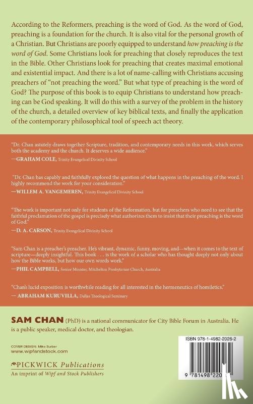 Chan, Sam - Preaching as the Word of God
