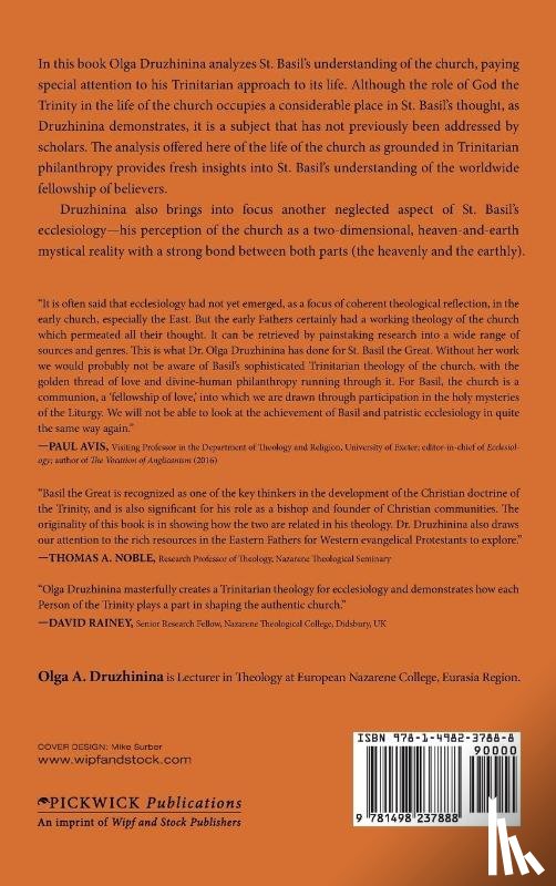 Druzhinina, Olga a - The Ecclesiology of St. Basil the Great