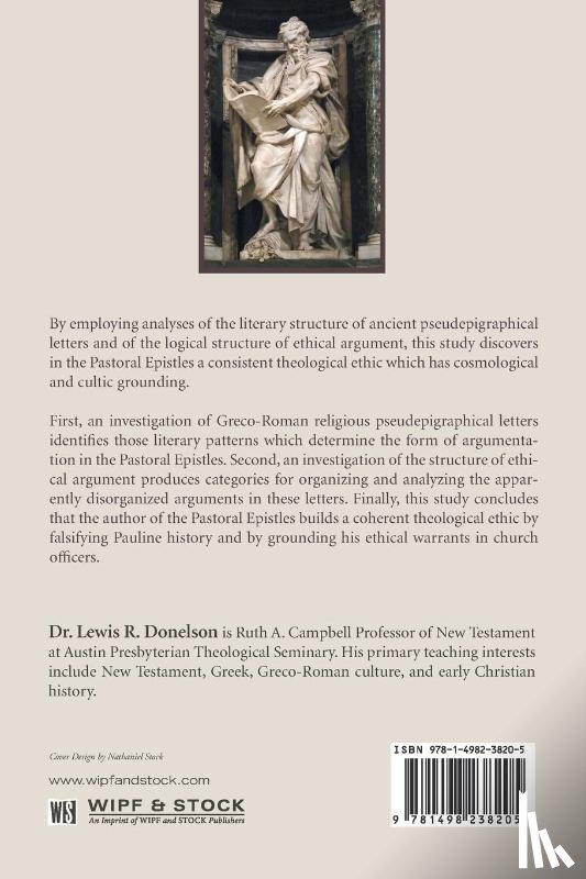 Donelson, Lewis R - Pseudepigraphy and Ethical Argument in the Pastoral Epistles