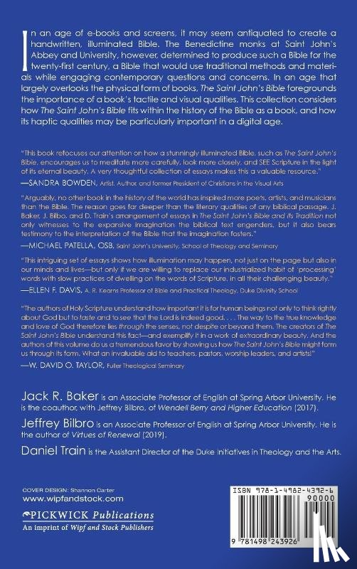  - The Saint John's Bible and Its Tradition