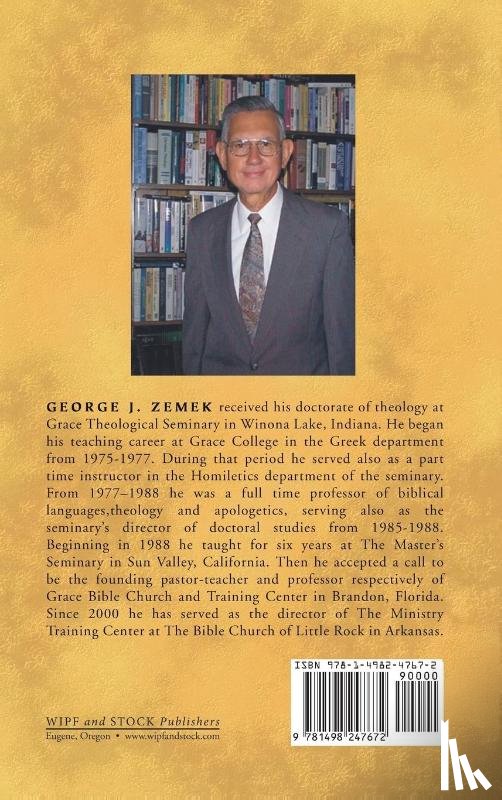 Zemek, George J - A Biblical Theology of the Doctrines of Sovereign Grace