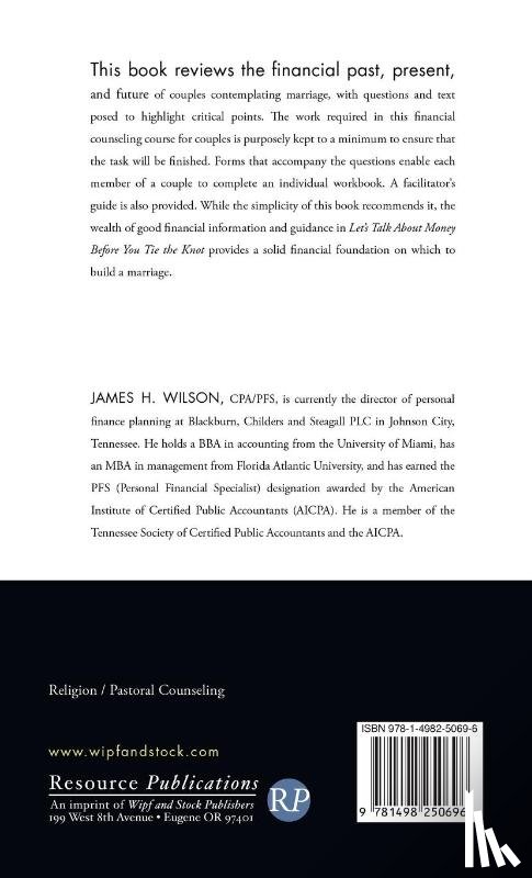 Wilson, James H - Let's Talk about Money before You Tie the Knot