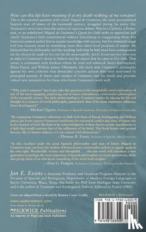 Evans, Jan E - Miguel de Unamuno's Quest for Faith