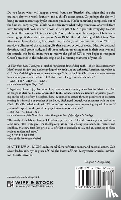 Rich, Matthew - A Week from Next Tuesday