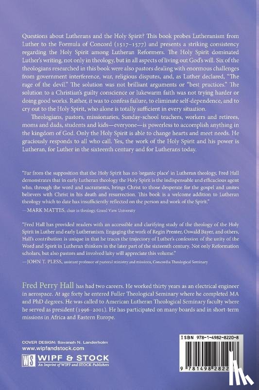 Hall, Fred Perry - The Lutheran Theology of the Holy Spirit
