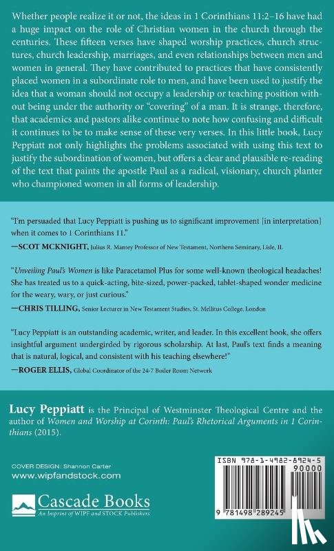 Peppiatt, Lucy - Unveiling Paul's Women