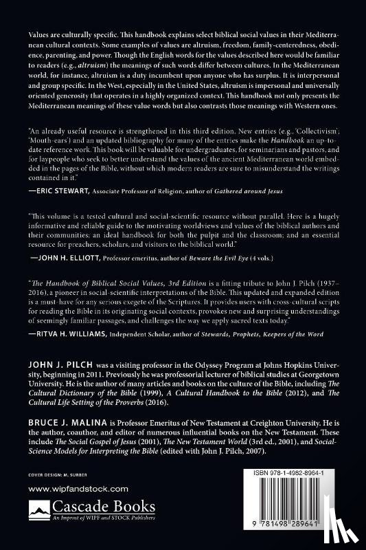  - Handbook of Biblical Social Values