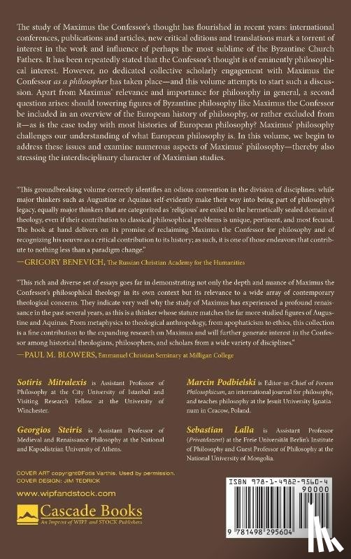  - Maximus the Confessor as a European Philosopher