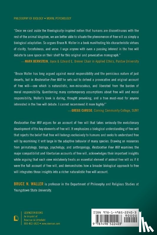Waller, Bruce N. - Restorative Free Will