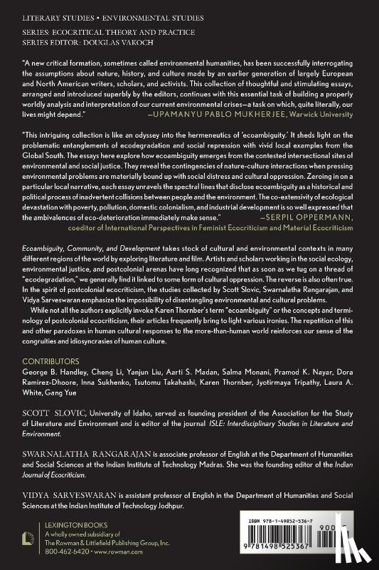  - Ecoambiguity, Community, and Development