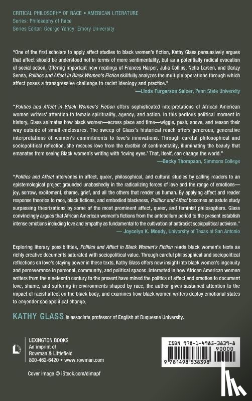 Glass, Kathy - Politics and Affect in Black Women's Fiction