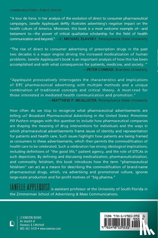 Applequist, Janelle - Broadcast Pharmaceutical Advertising in the United States