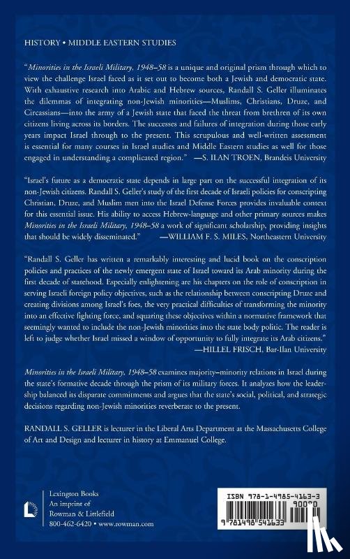 Geller, Randall S. - Minorities in the Israeli Military, 1948–58