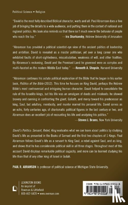 Abramson, Paul R. - David's Politics