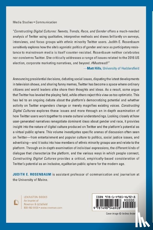 Rosenbaum, Judith E. - Constructing Digital Cultures