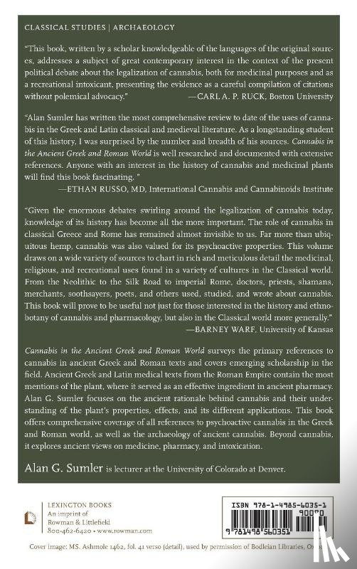 Sumler, Alan - Cannabis in the Ancient Greek and Roman World