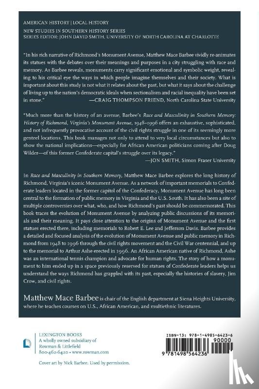 Barbee, Matthew Mace - Race and Masculinity in Southern Memory