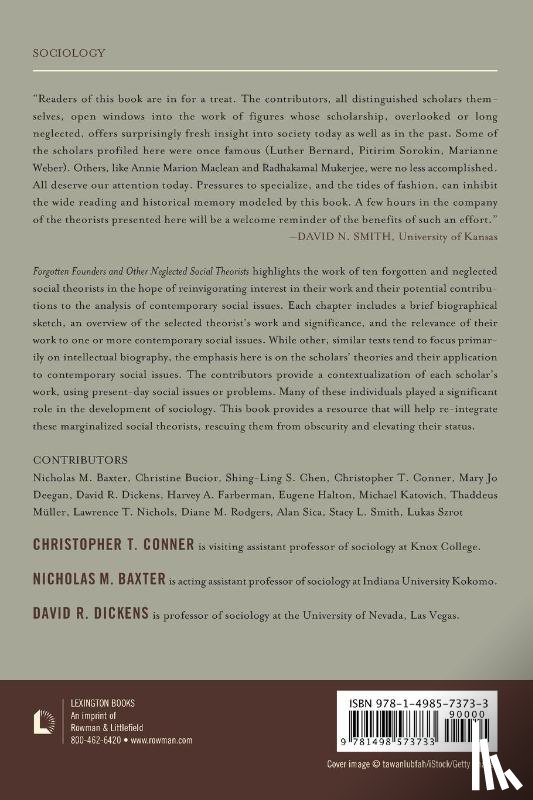  - Forgotten Founders and Other Neglected Social Theorists
