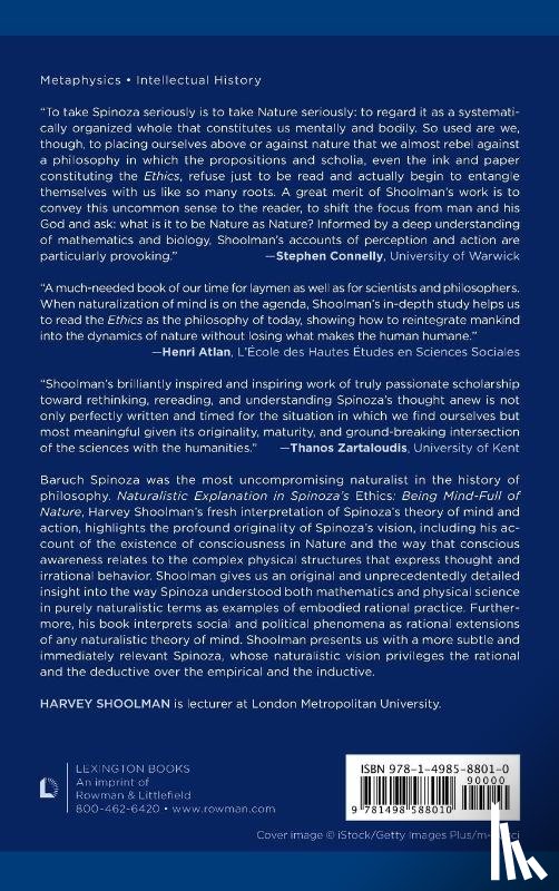 Shoolman, Harvey - Naturalistic Explanation in Spinoza's Ethics