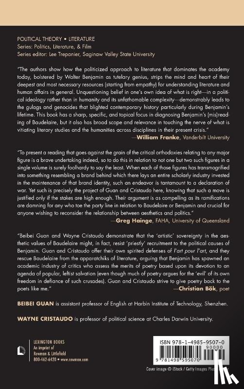 Guan, Beibei, Cristaudo, Wayne - Baudelaire Contra Benjamin