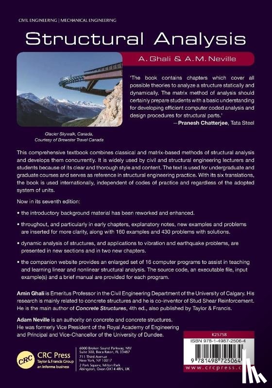 Ghali, Amin (University of Calgary, NEVILLE, A.M. - Structural Analysis