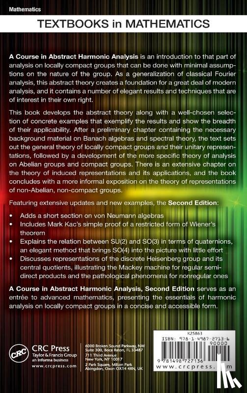 Folland, Gerald B. - A Course in Abstract Harmonic Analysis