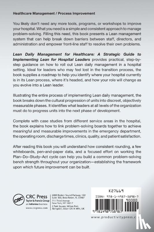 White, Brad - Lean Daily Management for Healthcare