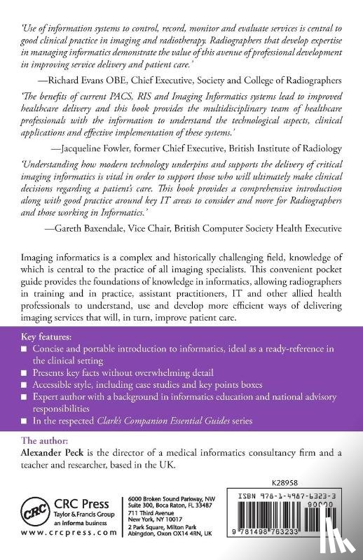 Peck, Alexander (External Lecturer - Clark's Essential PACS, RIS and Imaging Informatics