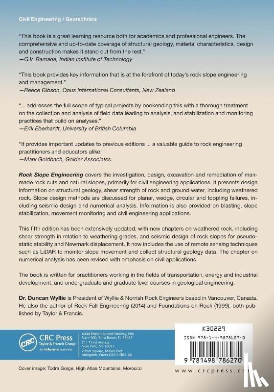 Wyllie, Duncan C. (Wyllie & Norrish Rock Engineers Ltd. - Rock Slope Engineering