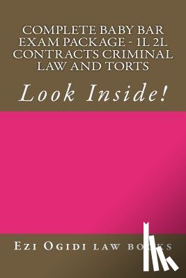 Law Books, Ezi Ogidi - Complete Baby Bar Exam Package - 1L 2L Contracts Criminal law and Torts: Look Inside!