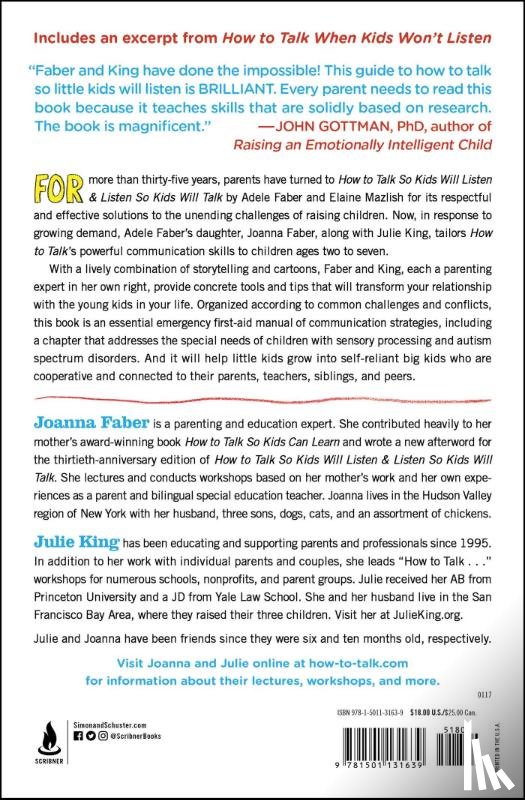 Faber, Joanna, King, Julie - How to Talk so Little Kids Will Listen