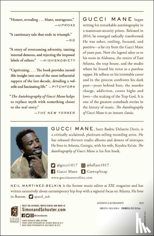Mane, Gucci, Martinez-Belkin, Neil - The Autobiography of Gucci Mane
