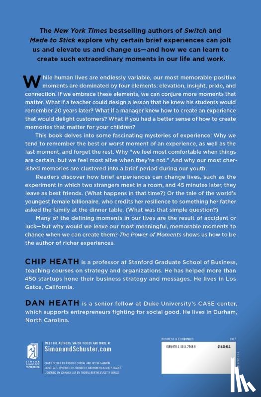Heath, Chip, Heath, Dan - The Power of Moments