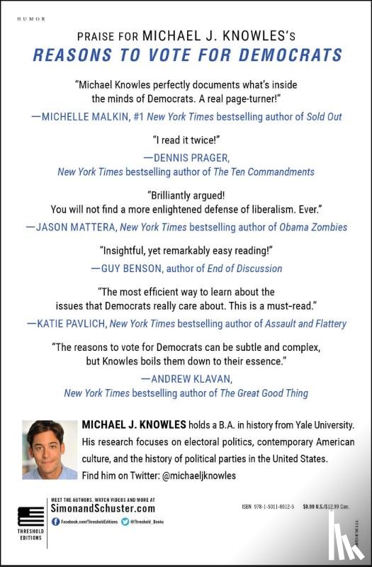 Knowles, Michael J. - Reasons to Vote for Democrats