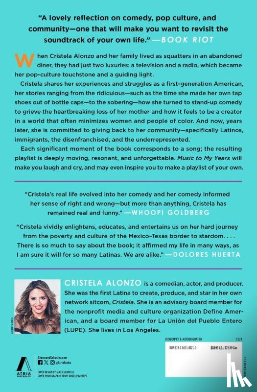 Alonzo, Cristela - Music to My Years: A Mixtape Memoir of Growing Up and Standing Up