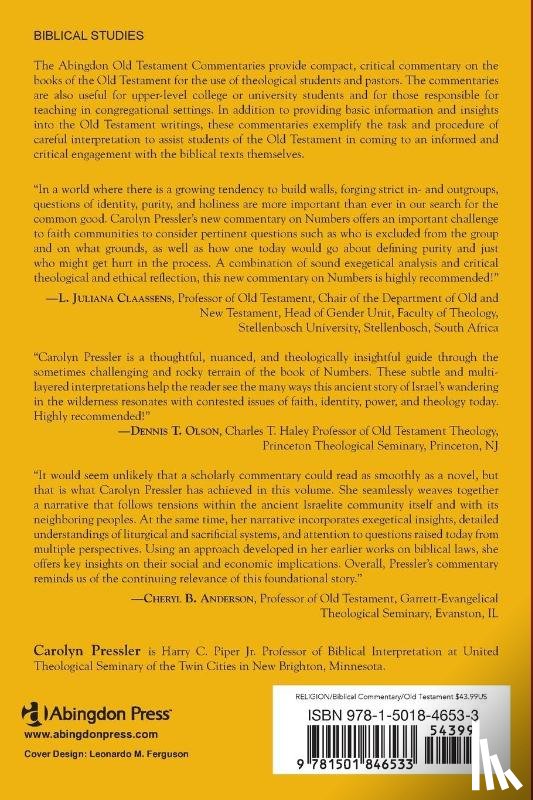 Pressler, Carolyn - Abingdon Old Testament Commentaries: Numbers