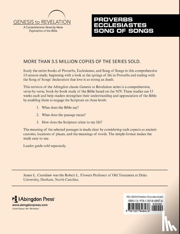 Crenshaw, James - Genesis to Revelation: Proverbs, Ecclesiastes, Song of Songs