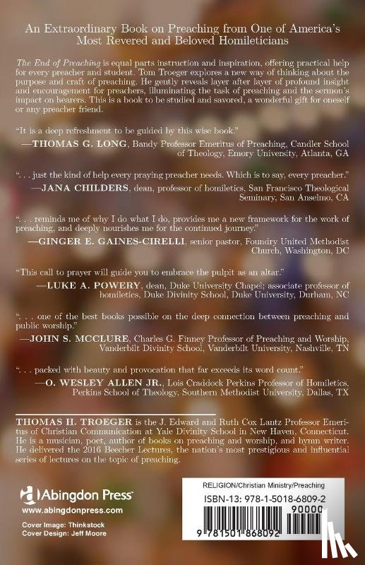 Troeger, Thomas H - End of Preaching, The